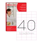 Laser A4 Sayfa Etiketi 52,5x29,7 mm (100 lü Paket)