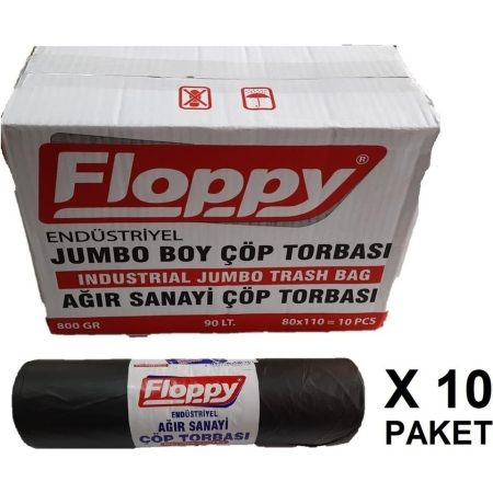 Çöp Poşeti 80x110 Jumbo 10'lu paket 800gr.