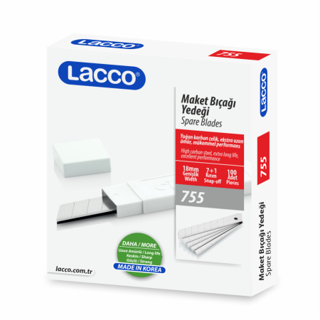Lacco Maket Bıç. Yedeği - Geniş - 7+1 Kırımlı
